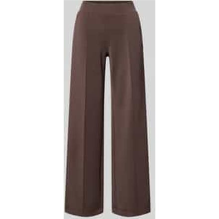 Straight fit stoffen broek met modal-aandeel model 'Olympe'