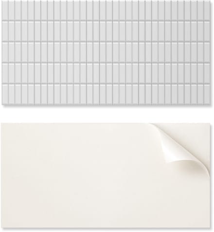Zelfklevende vinyltegels, glad, rechthoekig mozaïek, 10x40x20 cm