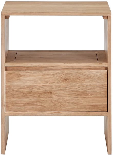 Vente-unique Wastafelmeubel van massief eikenhout - Licht natuurlijk - 60 cm - CAVIZO