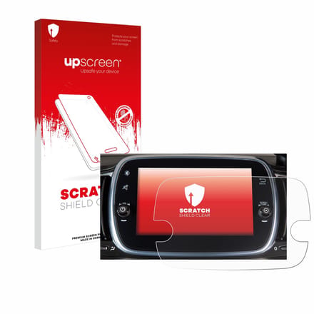 upscreen - Screenprotector voor Fiat 595 Abarth Uconnect 7" - Folie Beschermfolie transparant