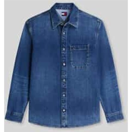 regular fit jeanshemd van puur katoen