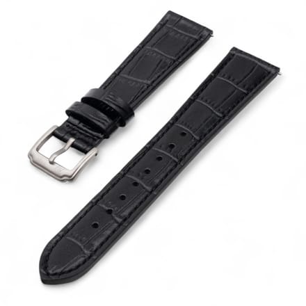 Horlogeband Zaviro Zwart 22 mm