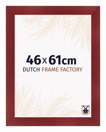Fotolijst 46x61 cm - MDF - Wijnrood Geveegd - Praag