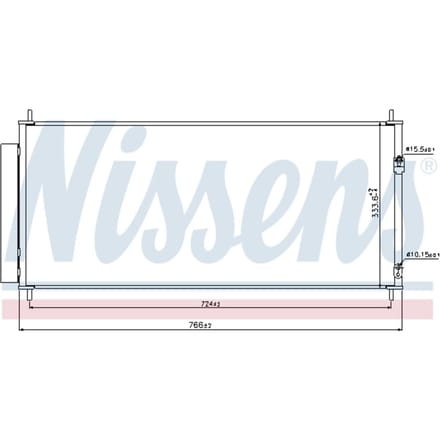 Condensator, airconditioning NISSENS 940240