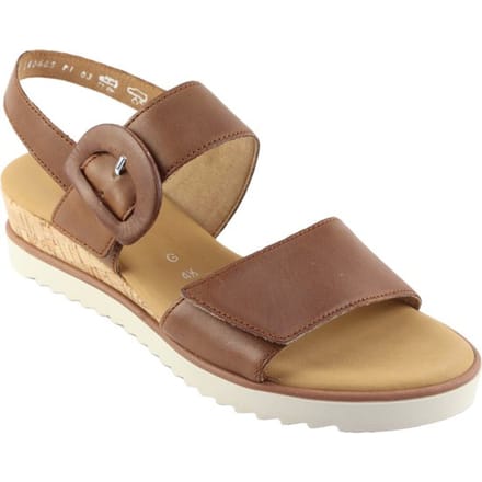 Gabor 752 - maat 39 - Sandalen - Met Sleehak - Dames - Camel