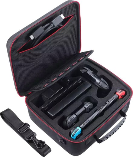 Case geschikt voor Nintendo Switch Accessoires en Switch OLED - Hard Case Hoes Tas Koffer Game Reistas - geschikt voor Console, Games en Controller / Joy Con