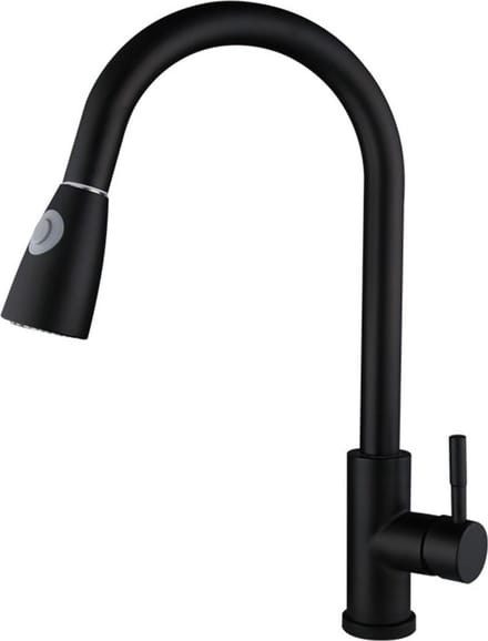 8661A Keukenkraan - 41 cm hoog - Mat Zwart
