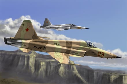 HobbyBoss Modelbouwpakket Militaire voertuigen - 80207 F-5E Tiger II Fighter Plastic - 1:72 - Modelbouw