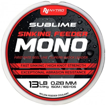 Nytro Sublime Sinking Feeder Mono 300m - Maat : 0.16mm