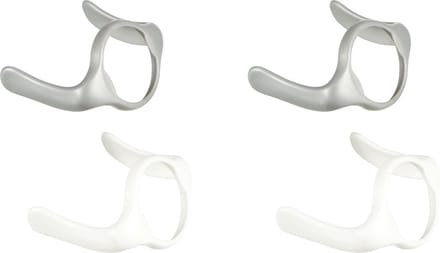 Difrax Losse Handgrepen Babyfles Natural - Zilver en Wit - 4 stuks