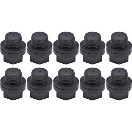 10 STUKS Afvoerstop Fijn Afgewerkt Eenvoudige Bediening Rubber Materiaal Klein Volume 1/4 inch Zwembad black