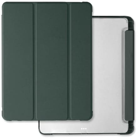 Mercury Serie - Tablethoes - iPad Pro 13 - Ciemnozielony - Clear Back Cover