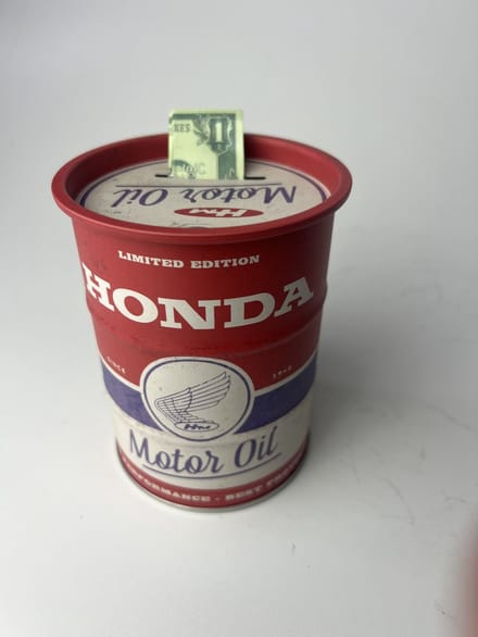 Honda spaarpot olie vat