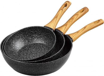 Klausberg 7508 - Wokpannenset - 20/24/28 cm