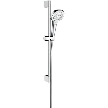 Hansgrohe Croma select e Multi glijstangset - met Croma - select E Multi - handdouche - ecosmart - 65cm - met isiflex B - doucheslang - 160cm wit/chroom - wit chroom