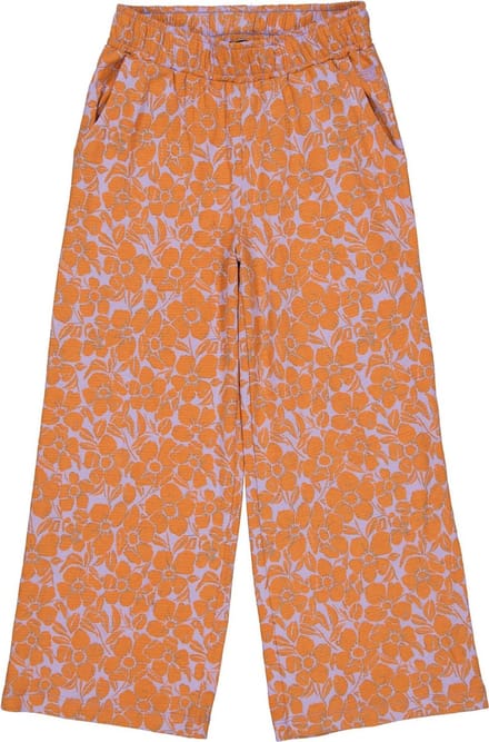 Quapi Meisjes broek - Doris - AOP Oranje bloemen