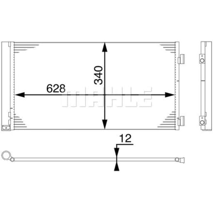 Condensator, airconditioner MAHLE AC 751 000S