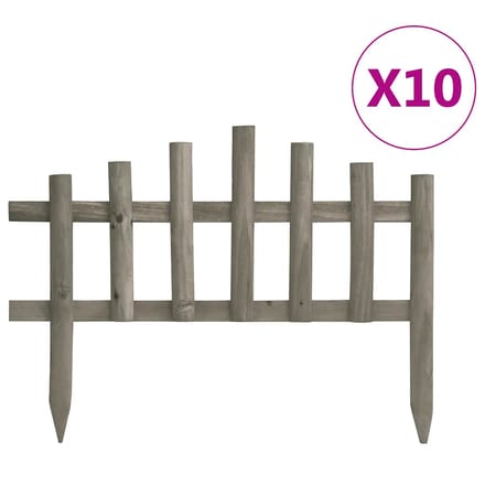 vidaXL - Gazonranden - 10 - st - 4,4 - m - vurenhout