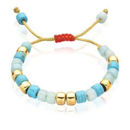 Deja Beads Blauw Mix en Goudkleurig