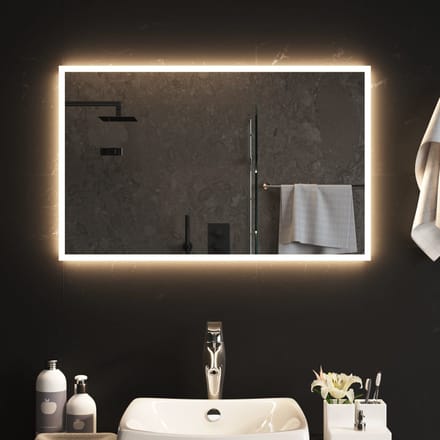 vidaXL - Badkamerspiegel - LED - 50x80 - cm