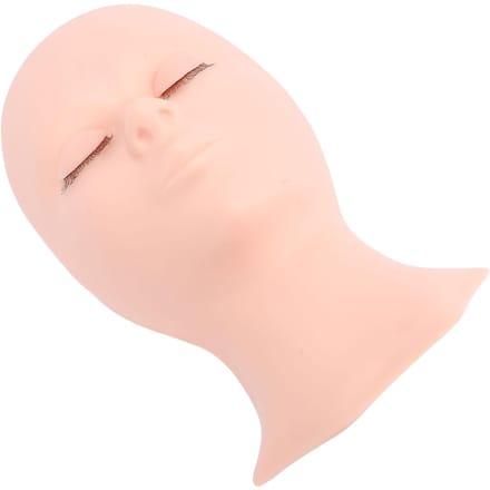 Wimper Mannequin Hoofd Silicone Vervanging Ooglid Wimper Oefenmodel Hoofd Enkelvoudig Ooglid beige