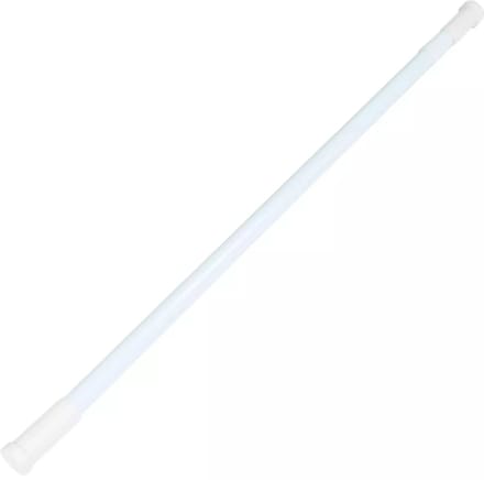 Benson Uitschuifbare douchegordijnstang - anti-slip - 77,5-135 cm - wit