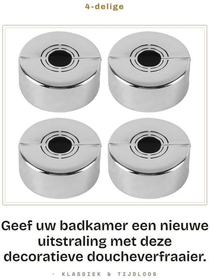 Dailygoods - 4-delige Doucheverfraaier voor Kraandecoratie
