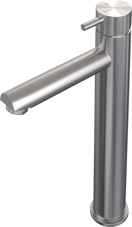 Brauer Brushed Edition wastafelkraan opbouw verhoogd met type HD5 greep ColdStart geborsteld nikkel PVD