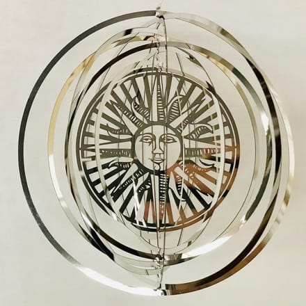 Cosmo Spinner - ca. 8" / 20 cm Sun Face zon gezicht windspinners