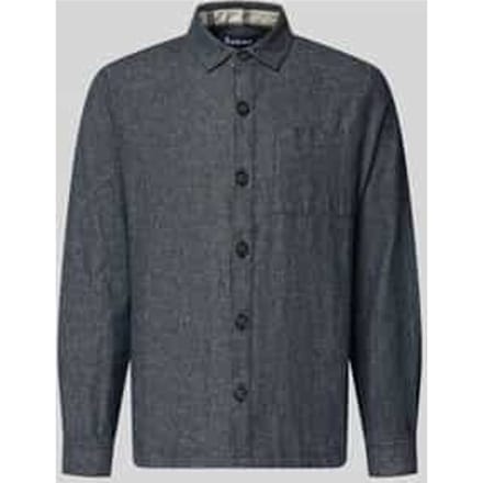 Regular fit overshirt van mix van katoen en linnen Model 'STILLWATER'