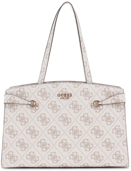 GUESS Reistas Shopper Lorelei Travel Weekend Bag Dark Taupe Logo