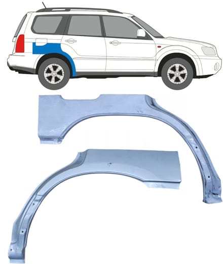 Reparatiepaneel achterspatbord voor Subaru Forester SG 2002-2008