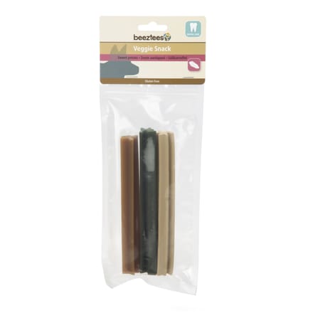 3x3 stuks Beeztees Veggie Staaf Mix à 18 cm Hondensnacks