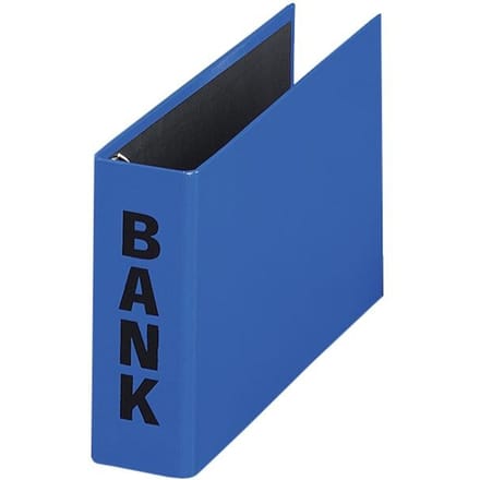 Pagna ringmap (PCR) formaat 14 x 25 cm blauw glans uitvoering met zwarte belettering