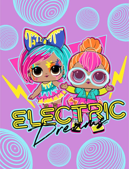LOL Surprise! Fleece Deken, Electric Dreams - 130 x 170 cm - Polyester
