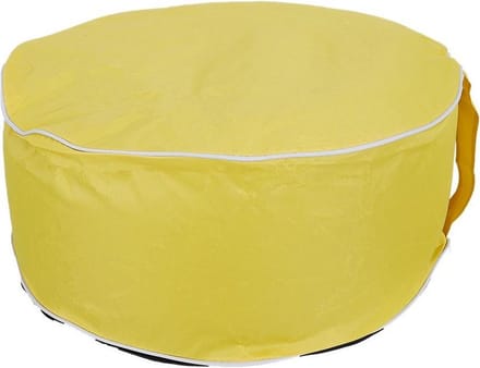 Opblaasbare poef - 56 x 25 centimeter - Geel
