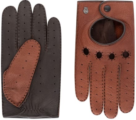 Roeckl Toronto Handschoenen Leder - Jongens - saddle-coffee
