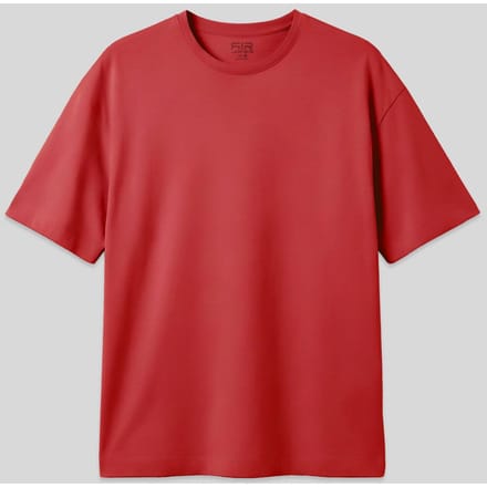 Overmaatse Katoenmix Crew Neck T-Shirt