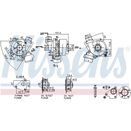 Supercharger, drukvulling NISSENS 93448