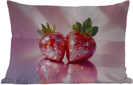 Buitenkussens - Tuin - Disco - Fruit - Glitter - Strawberry - 50x30 cm
