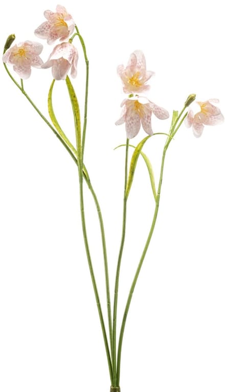 Emerald - Kunstbloem Kievitsbloem 52cm licht roze - Kunstplant voor binnen