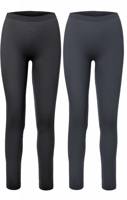 Ladeheid Dames Thermobroek 2 Pack - Sport - Lang - Sporbroek - Polyamide – Zwart/Grafiet – M - LA-LA40-261-TMPW-2B