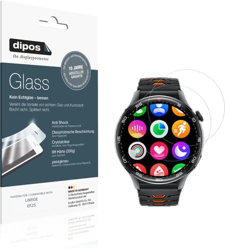 dipos – 2x Pantserfolie geschikt voor LIMIGE EF25 | 9H Screenprotector