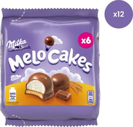 Milka Melo-Cakes Chocolade Cake 6-pack x 12 stuks