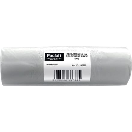 Paclan EcoLine – Plastic Draagtassen op Rol – HDPE – Transparant – 43x35 cm
