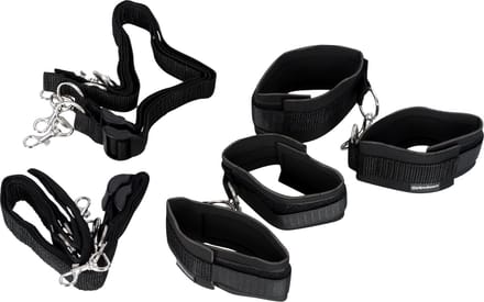 Pipedream Fetish Fantasy Bondage - Boeien Cuff & Tether Set zwart