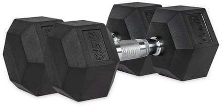 VirtuFit Hexa Dumbbell Pro Set - 2 x 27,5 kg - Hexagon Dumbbell - Krachttraining - Set van 2