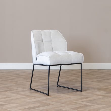 Bronx71® Scandinavische eetkamerstoel Jelle off white - stoel