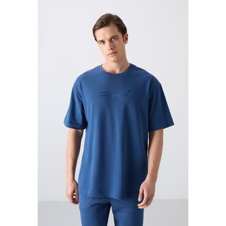 Oversized Katoen-Polyester Crewneck T-Shirt
