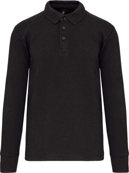 WK. Designed To Work Sweater met polokraag WK4000 - Dark Grey - M